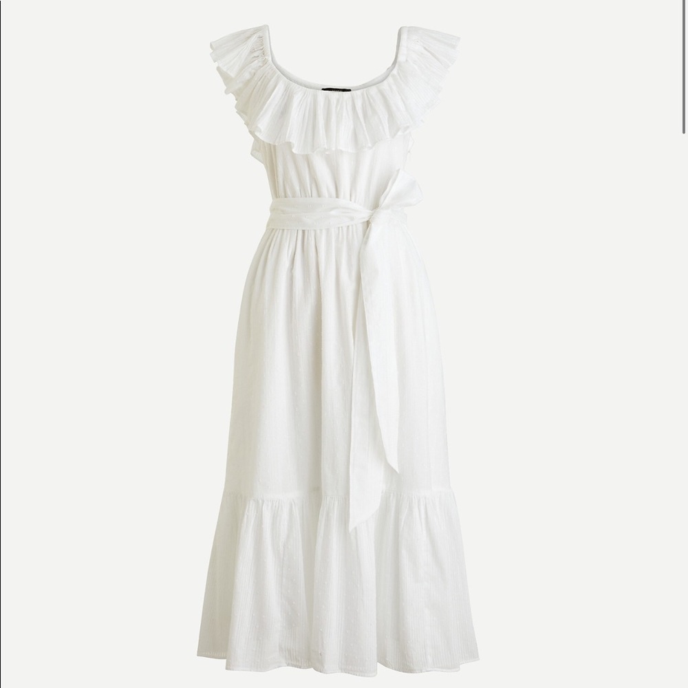 J Crew NWT Shadow Stripe Gauzy Midi Dress